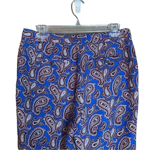 Banana republic Avery paisley cropped pants. Size 2. - Picture 11 of 12